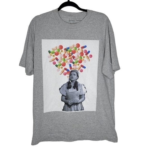 Gordon Holden Other - Vintage Y2K Wizard of Oz Dorothy Pills Thoughts Art Gordon Holden T-Shirt Sz Lg